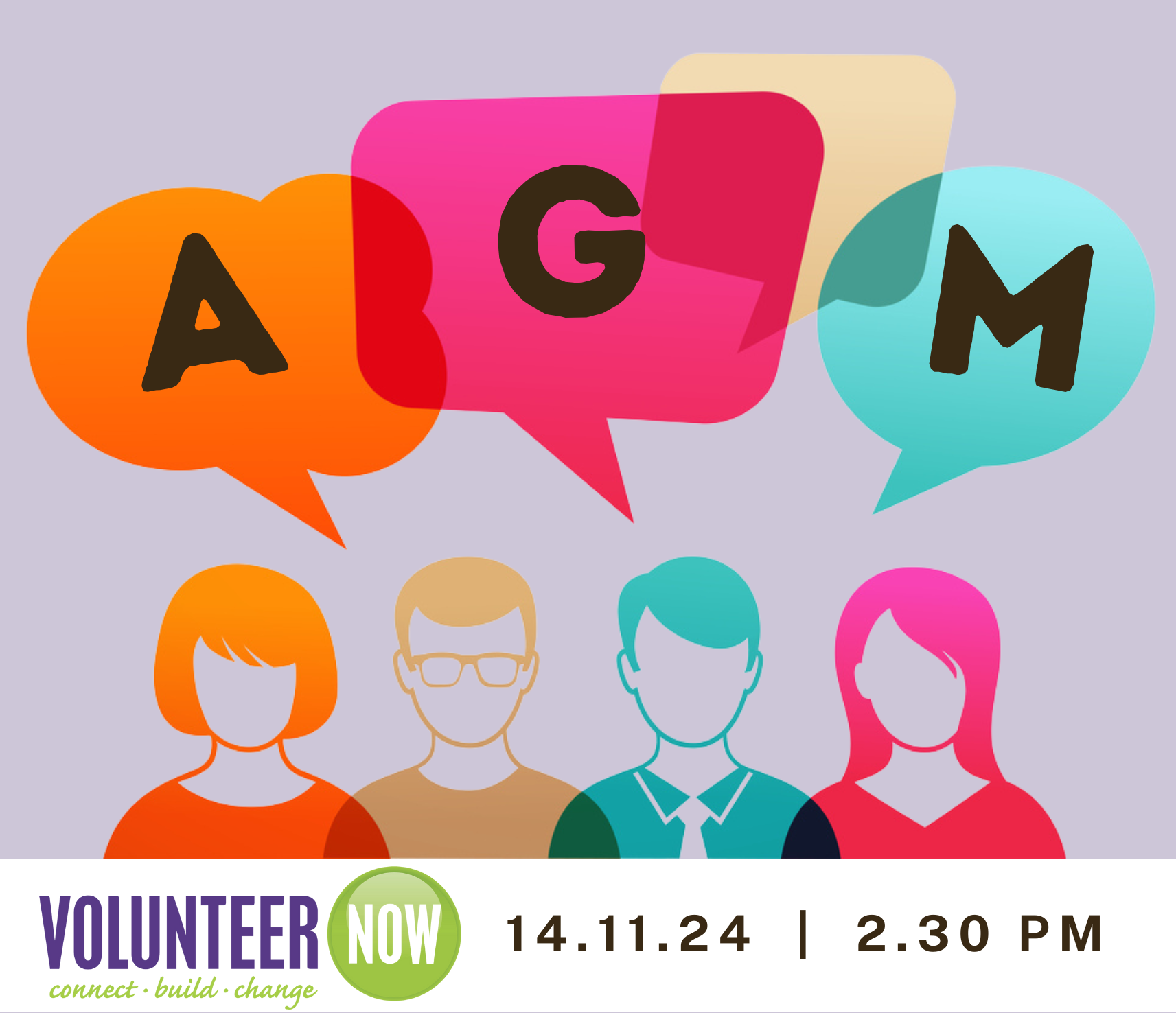 Volunteer Now AGM 14 November 2024 at 2.30pm